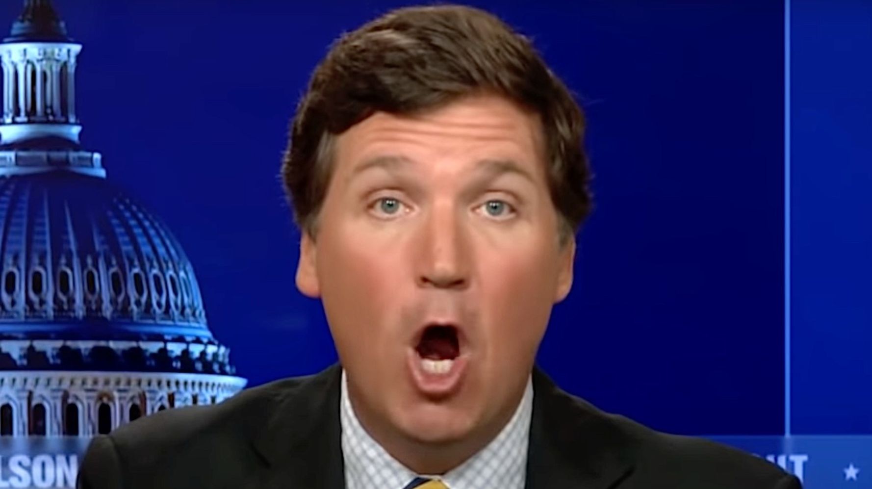 Tucker Carlson Gets Accidentally Owned By His Own Damning On-Screen Graphic