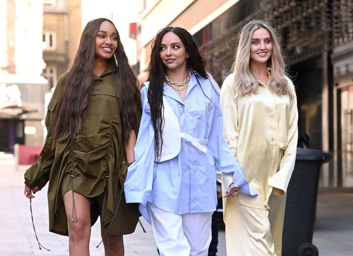 Little Mix pictured out together in April