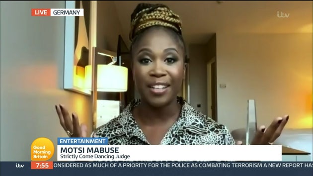 Motsi Mabuse appearing on Friday's Good Morning