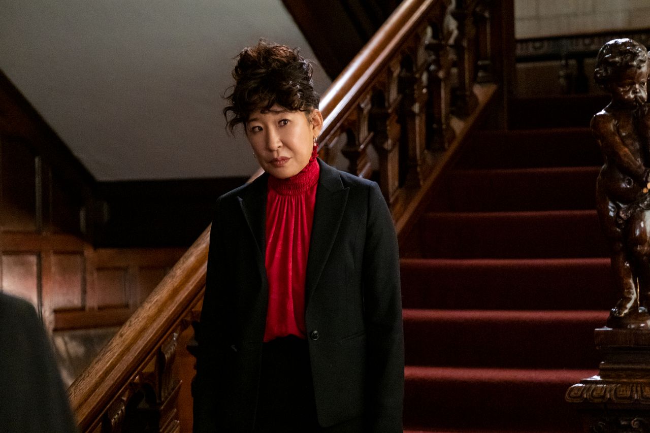 Sandra Oh as as Ji-Yoon in "The Chair."