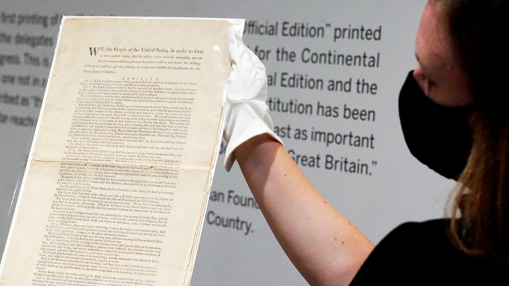 Rare Copy Of The Constitution Expected To Fetch Eye-Watering Sum At Auction
