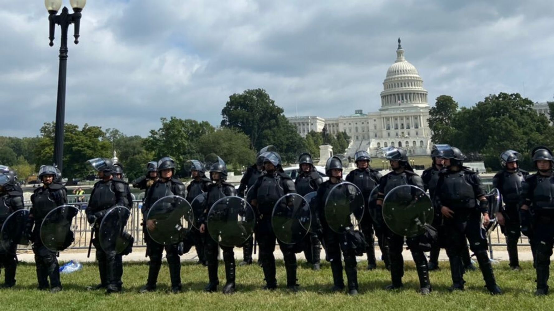 Rally In Support Of Capitol Attackers Draws A Small Crowd