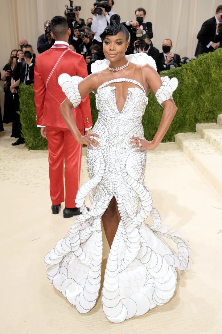 Gabrielle Union at the 2021 Met Gala at the Metropolitan Museum of Art on Sept. 13 in New York City.