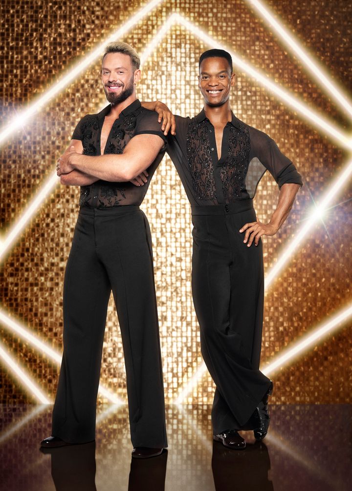 The pair are Strictly's first-ever all-male partnership