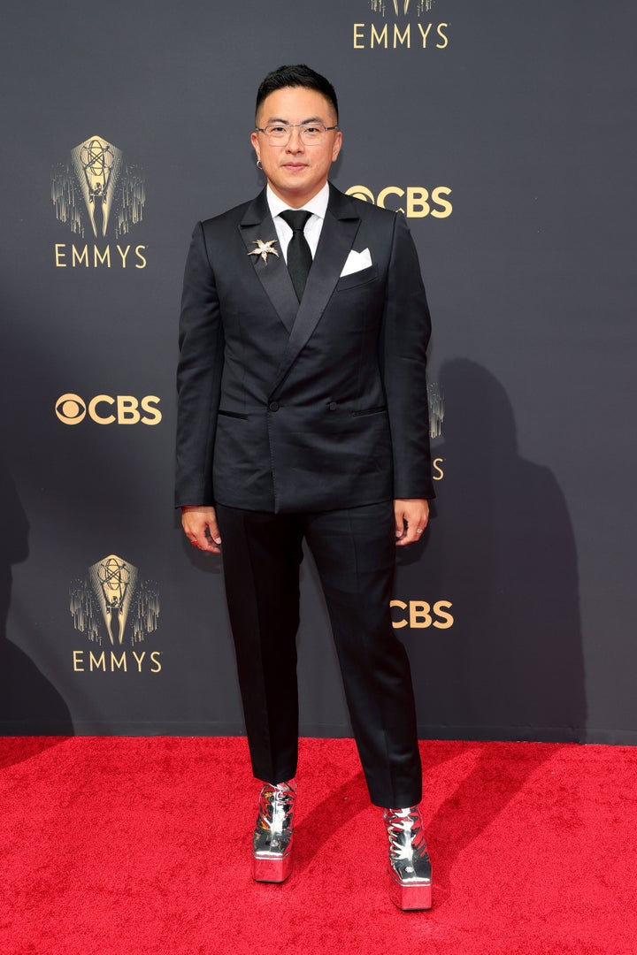LOS ANGELES, CALIFORNIA - SEPTEMBER 19: Bowen Yang attends the 73rd Primetime Emmy Awards at L.A. LIVE on September 19, 2021