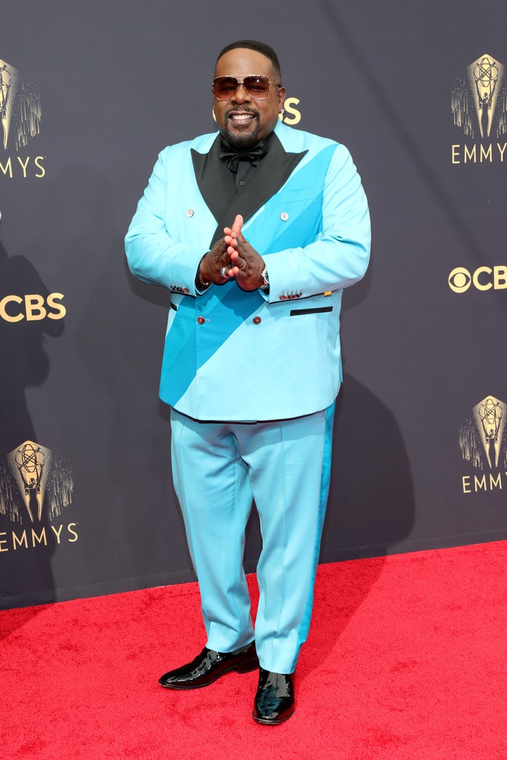 Host Cedric the Entertainer arrives at the 73rd Primetime Emmy Awards in Los Angeles, California.