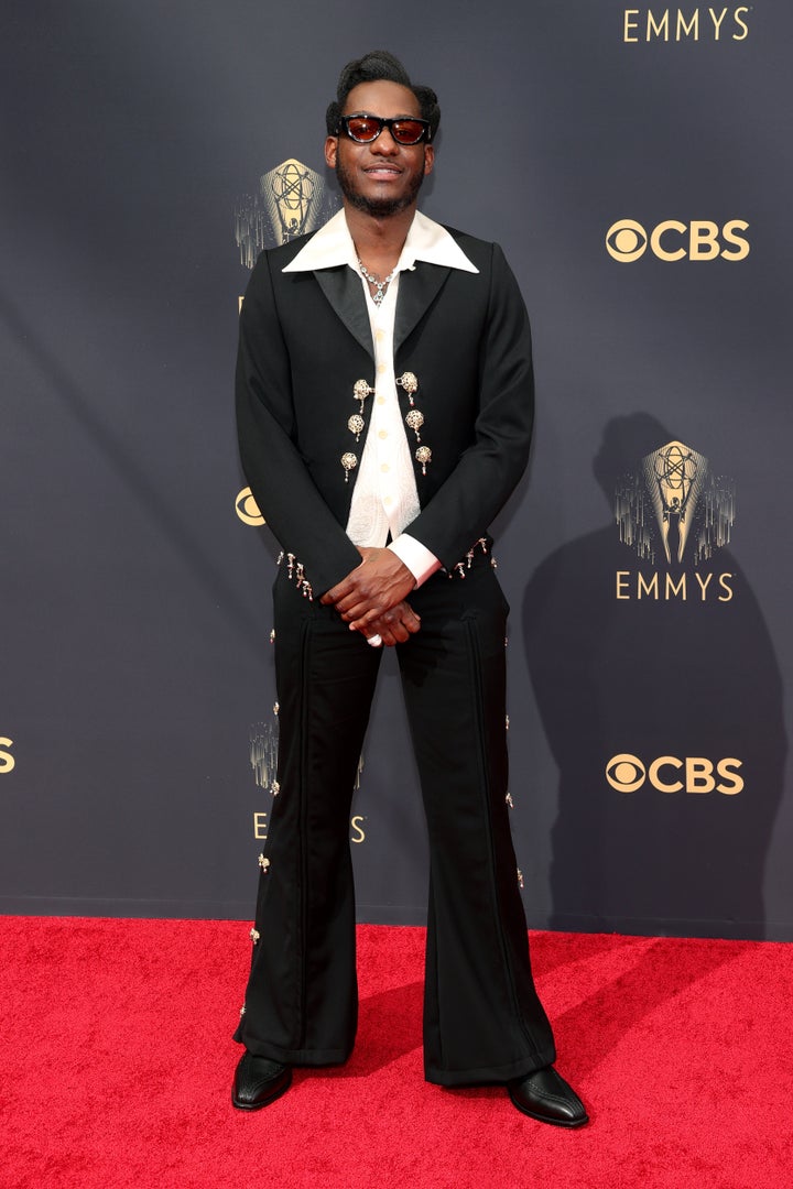 Leon Bridges attends the 73rd Primetime Emmy Awards at L.A. Live on Sunday in Los Angeles.