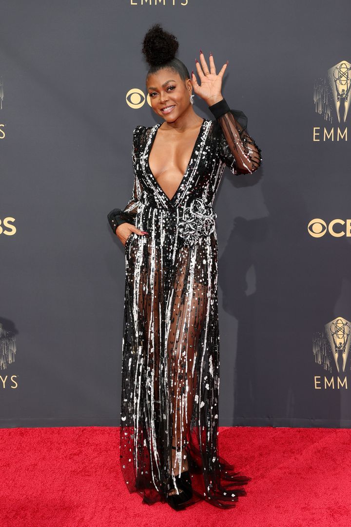 Taraji P. Henson attends the 73rd Primetime Emmy Awards at L.A. Live in Los Angeles on Sunday.