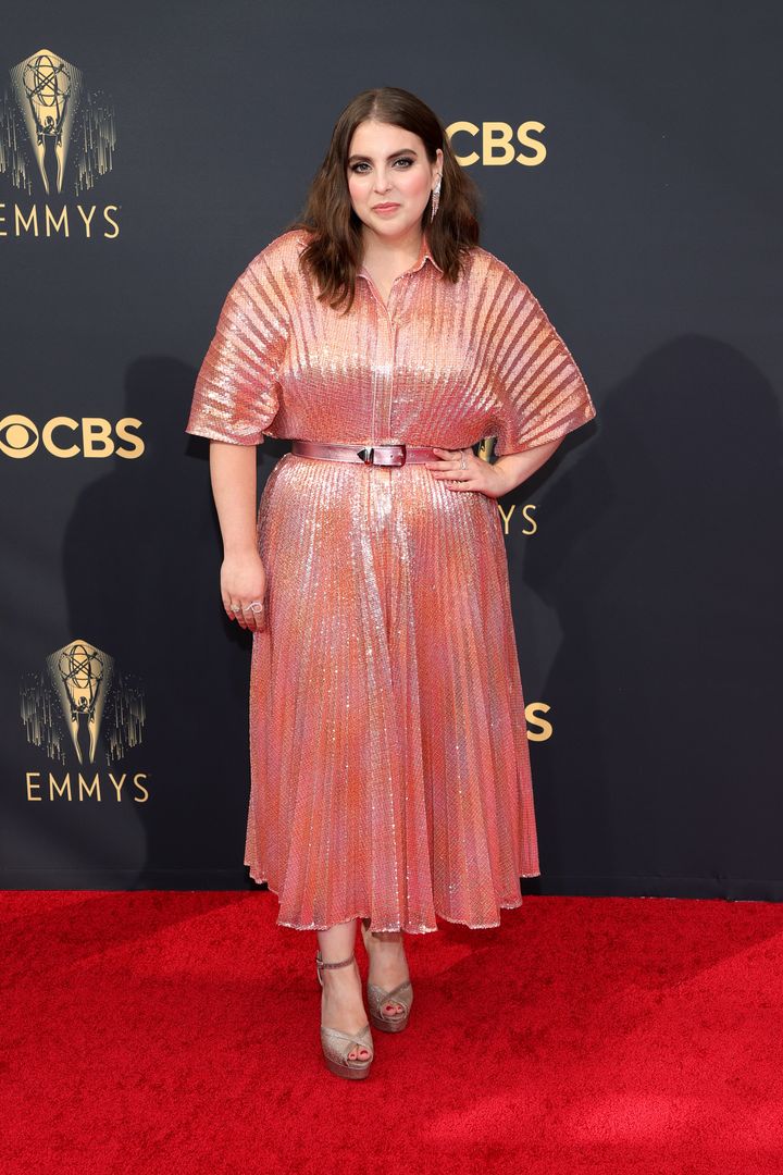 Beanie Feldstein attends the 73rd Primetime Emmy Awards at L.A. Live on Sunday in Los Angeles.