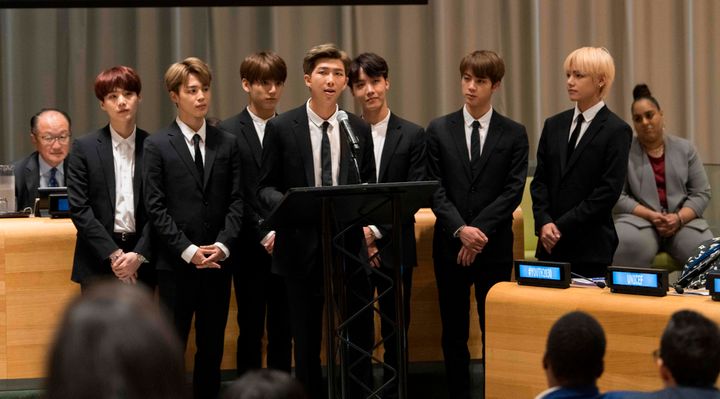国連で演説するBTS(防弾少年団)