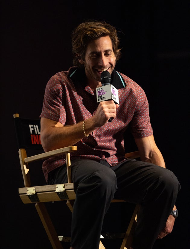 Jake Gyllenhaal pictured over the