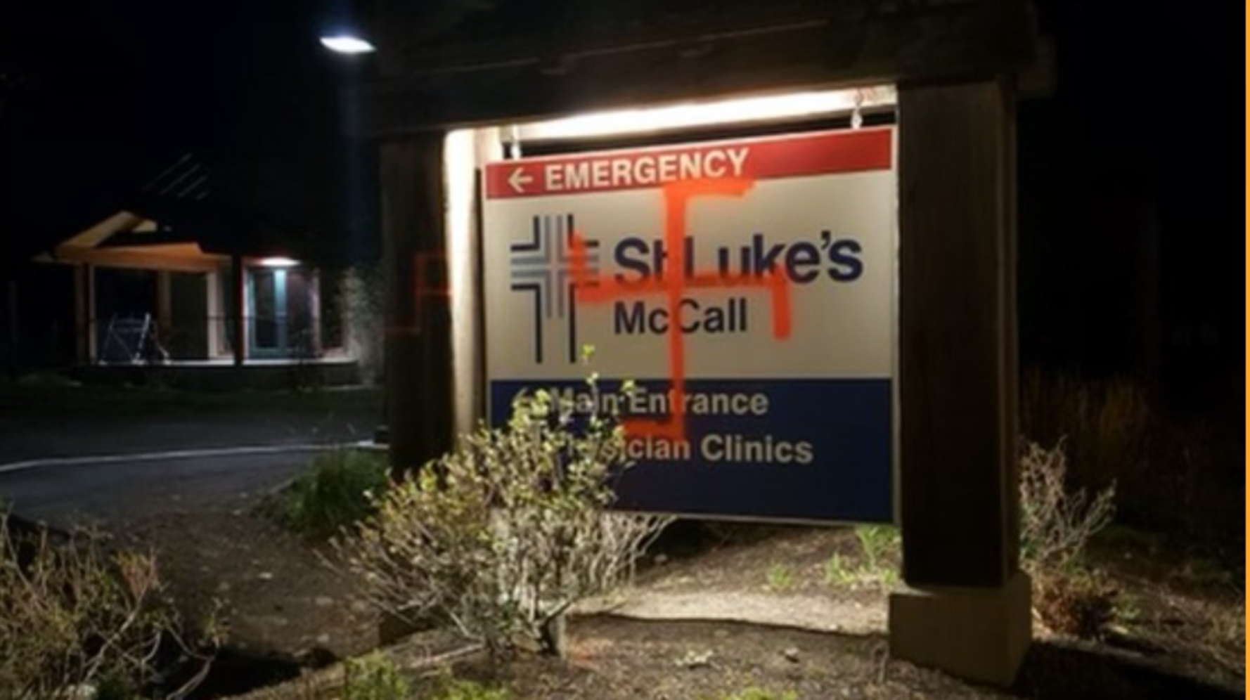 Idaho Hospital Vandalized With Spray-Painted Swastikas