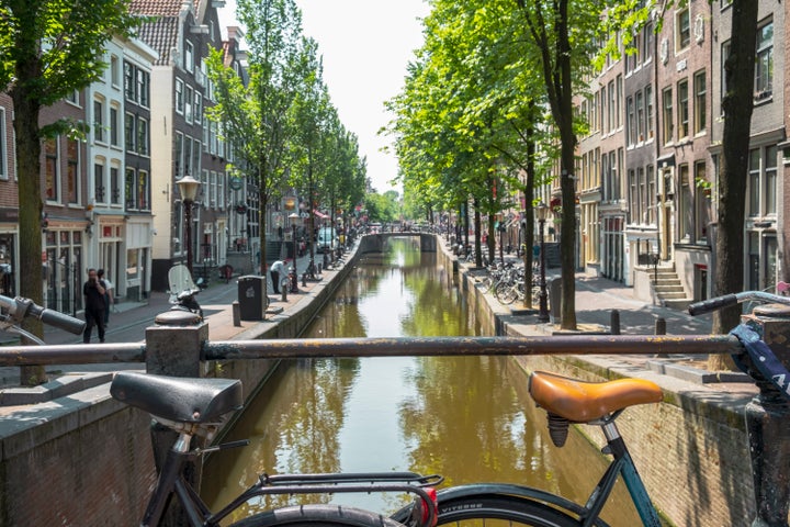 Ancient merchant's houses in Amsterdam's city centre