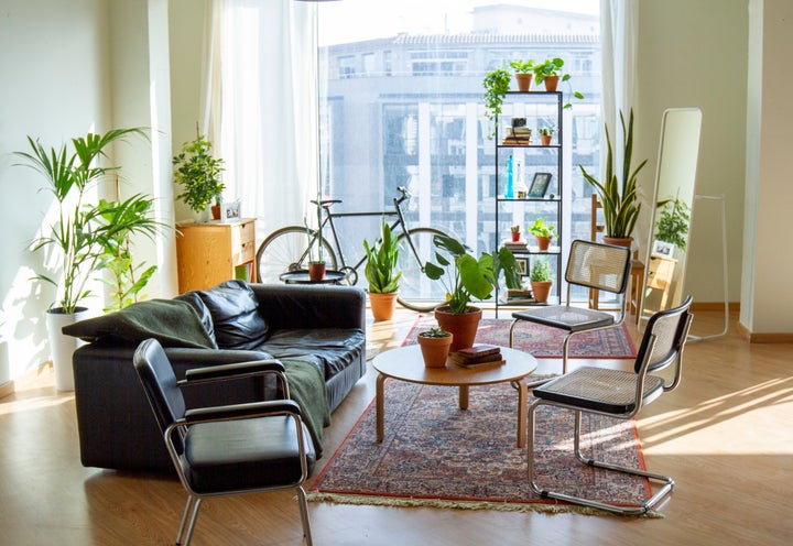 A calming Barcelona apartment scene