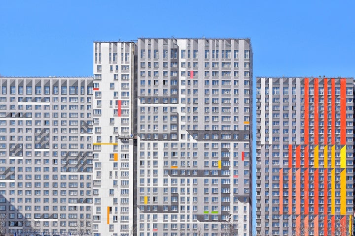 Modern Moscow apartment buildings