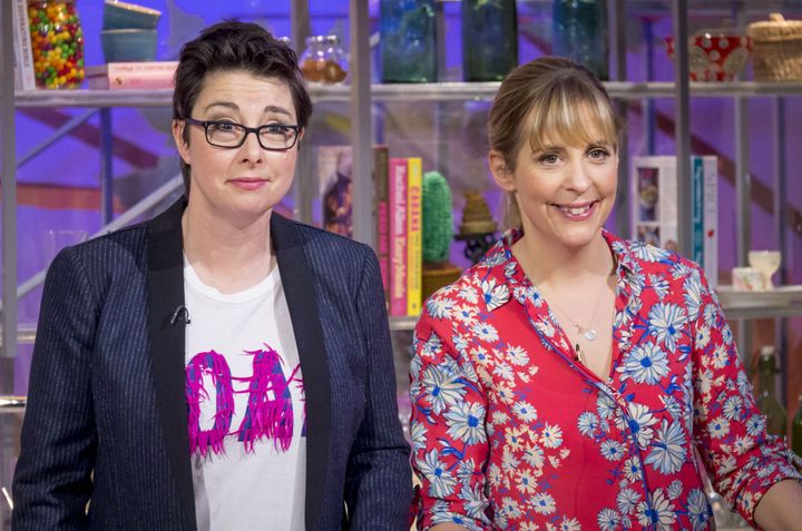 Mel and Sue on their short-lived ITV daytime show in 2015