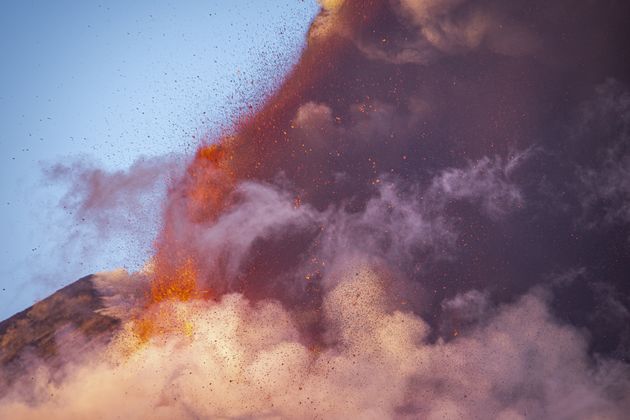 Foto de archivo de la última erupción registrada en el Etna, que tuvo lugar el 29 de