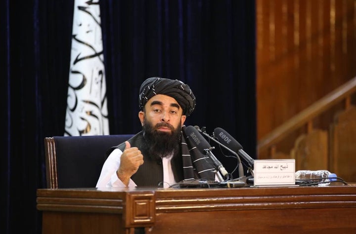 Taliban spokesperson Zabihullah Mujahid held out the possibility of adding women to the Cabinet at a later time, but gave no