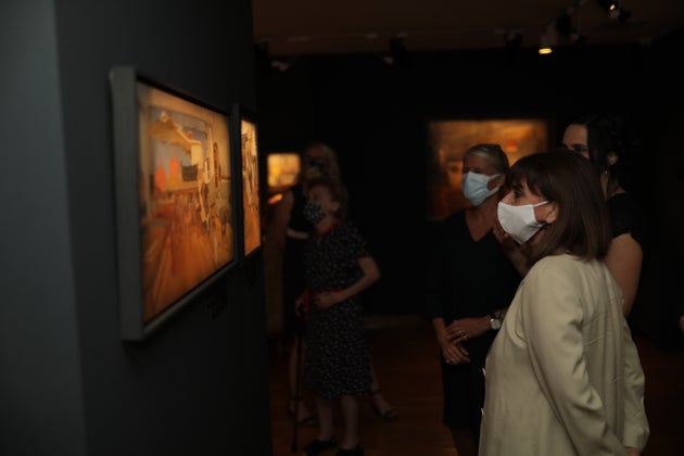 Η Πρόεδρος της Δημοκρατίας στα έργα της έκθεσης