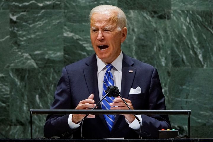 Ο Πρόεδρος των ΗΠΑ Τζο Μπάιντεν απευθύνεται στην 76η Σύνοδο της Γενικής Συνέλευσης του ΟΗΕ στη Νέα Υόρκη, ΗΠΑ, 21 Σεπτεμβρίου 2021. REUTERS/Eduardo Munoz/Pool