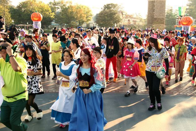 東京ディズニーランドで行われた仮装マラソン大会「ディズニー・ハロウィーン・ファン・アンド・ラン」（千葉県浦安市）※写真は2017年10月撮影
