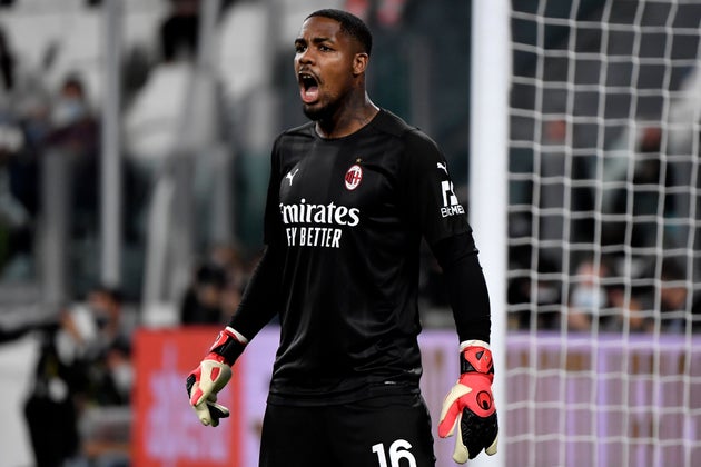 Mike Maignan face à la Juve ce dimanche 19 septembre au Juventus Stadium, à