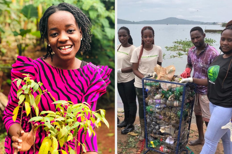 Leah is an activist raising awareness about climate change in her home country Uganda.