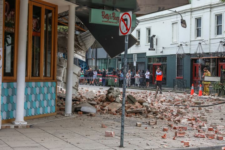 Buildings were damaged by the earthquake but there have not been any reports of serious injuries