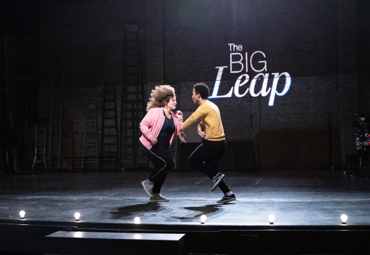 Simone Recasner and Raymond Cham Jr. as Gabby and Justin on the new FOX show "The Big Leap," which is about a fictional reality dance competition show.