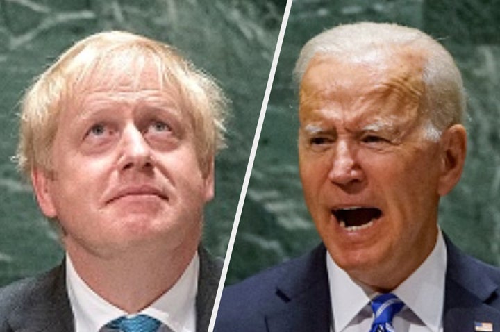 Boris Johnson and Joe Biden