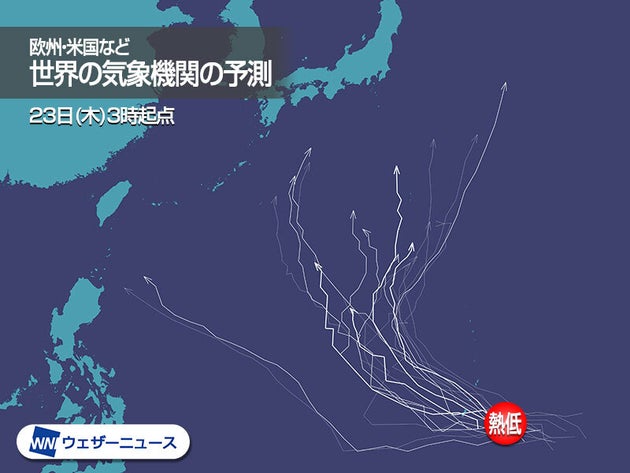 台風16号 発生か 熱帯低気圧が発達 今後の進路に注意を ハフポスト