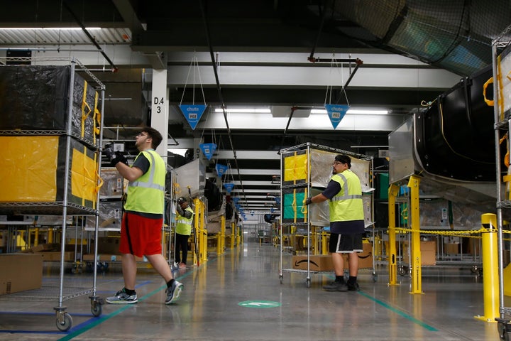 The new law applies to all large warehouses in California, but lawmakers crafted it with Amazon in mind.