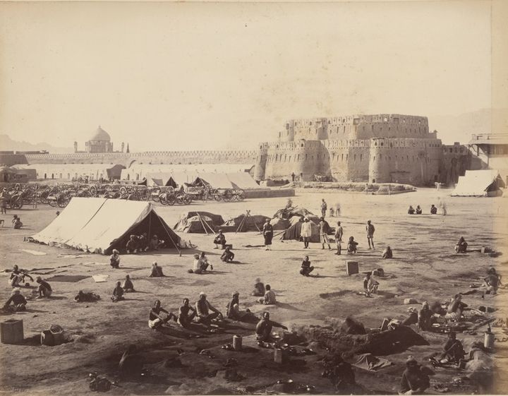 1880 Δυνάμεις της Βρετανίας και της Ινδίας έξω από την Κανταχάρ