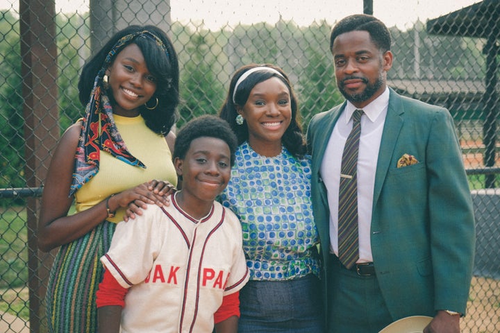 Laura Kariuki, Elisha Williams, Saycon Sengbloh and Dulé Hill in ABC's "The Wonder Years."