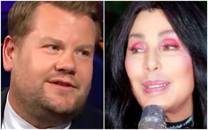 James Corden and Cher