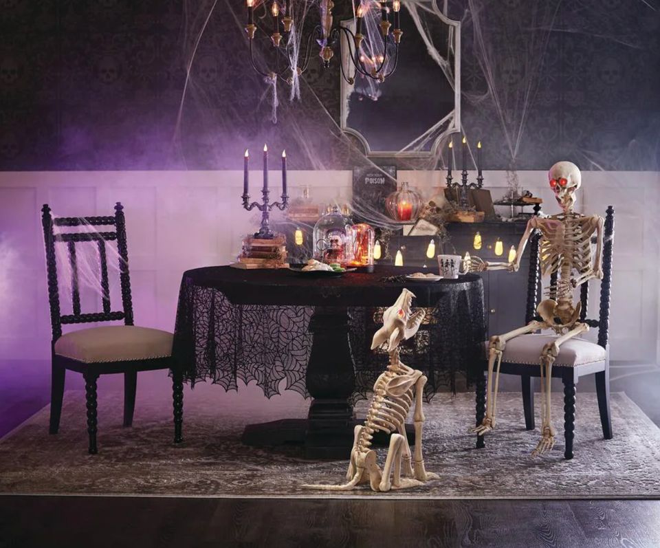 A 5-foot skeleton you can pose or hang