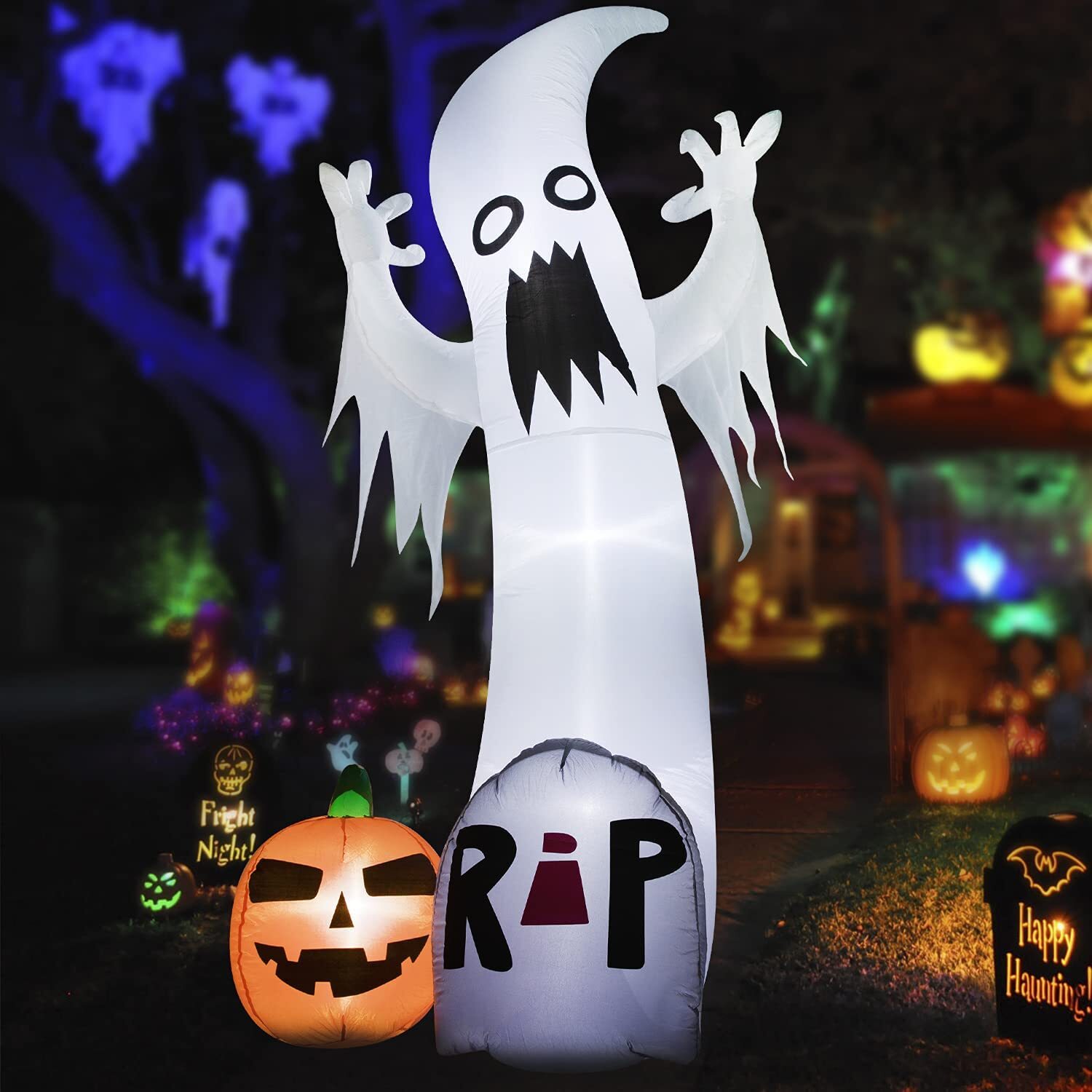 Holiday Brilliant Halloween Lights And Spooky Sounds Controller Motion Activated 