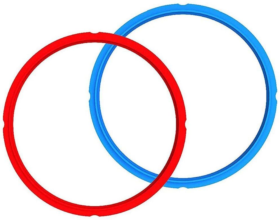 Blue and red sealing rings