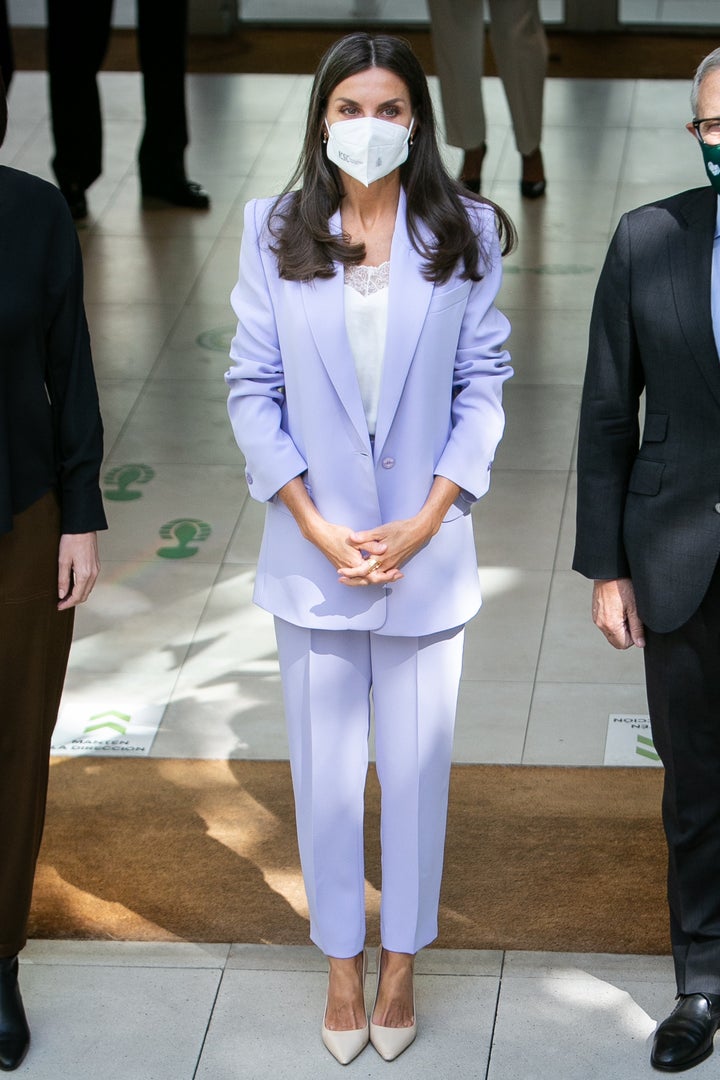Letizia en su encuentro con la AECC el pasado 22 de septiembre.