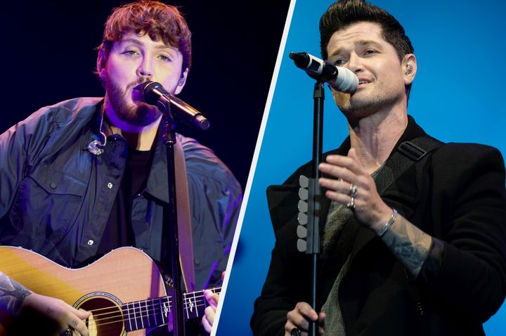 James Arthur and Danny O’Donoghue of The Script