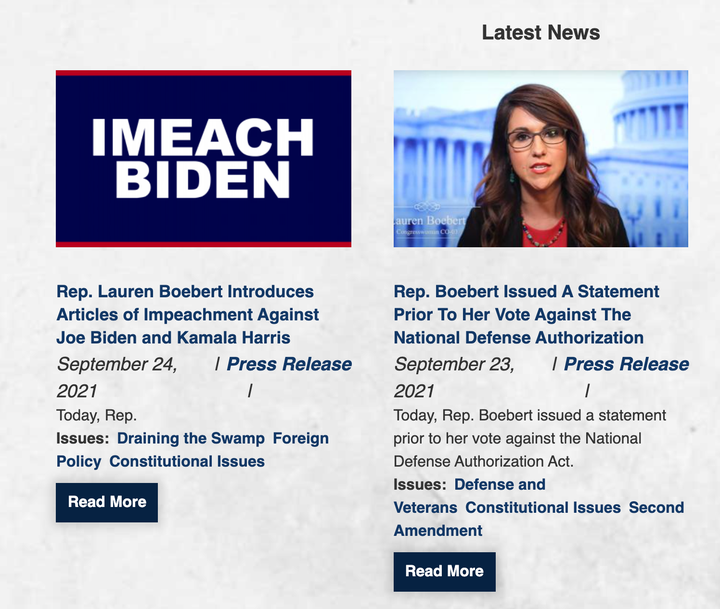 Rep. Lauren Boebert (R-Colo.) is vowing to "imeach" President Joe Biden.