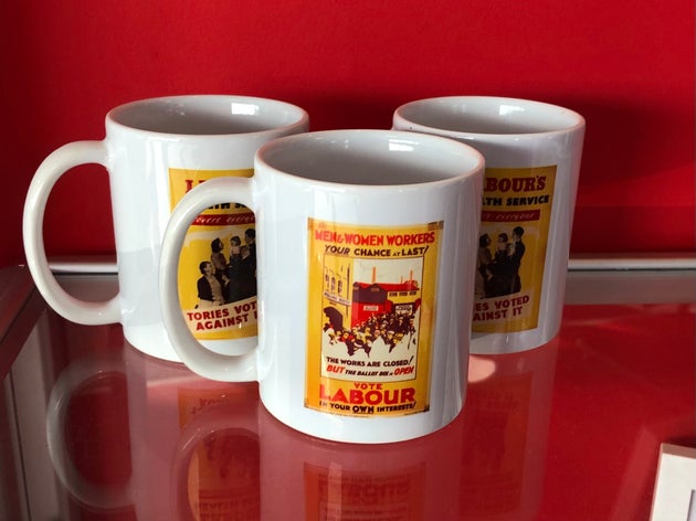 Mugs on sale at Labour Party conference