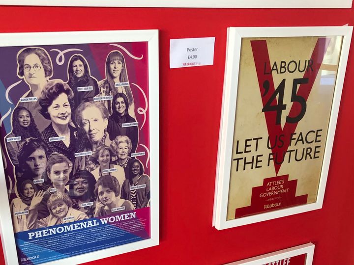 Posters on sale at Labour Party conference 2021