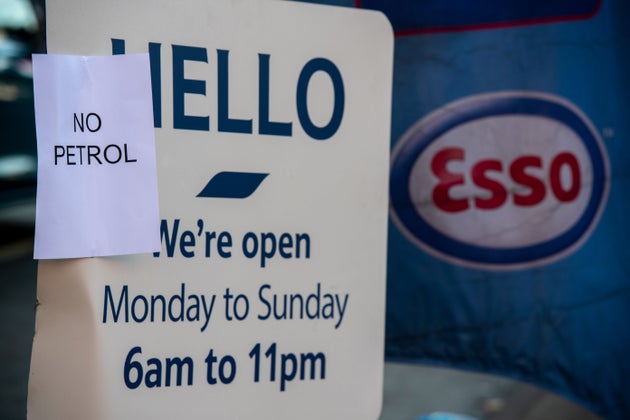 Petrol stations around the country are running out of