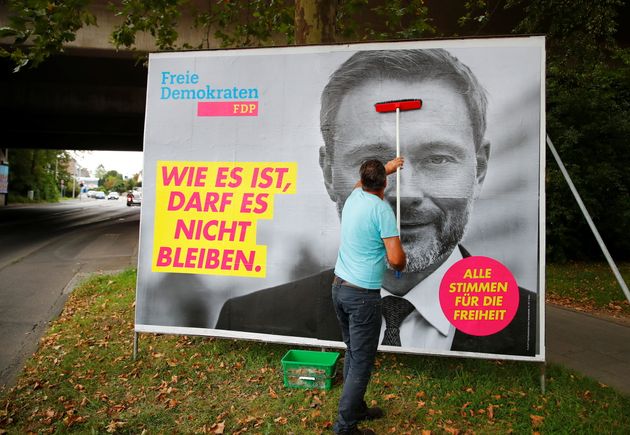 Christian Lindner, le porte-parole des libéraux allemands du FDP, devrait être au côté des Verts d