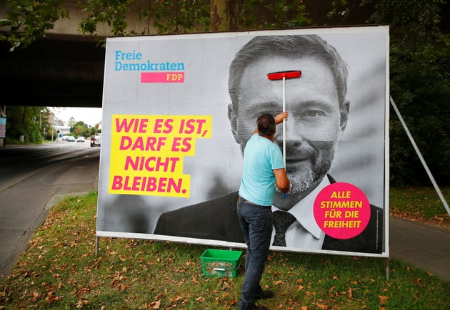 Christian Lindner, le porte-parole des libéraux allemands du FDP, devrait être au côté des Verts d