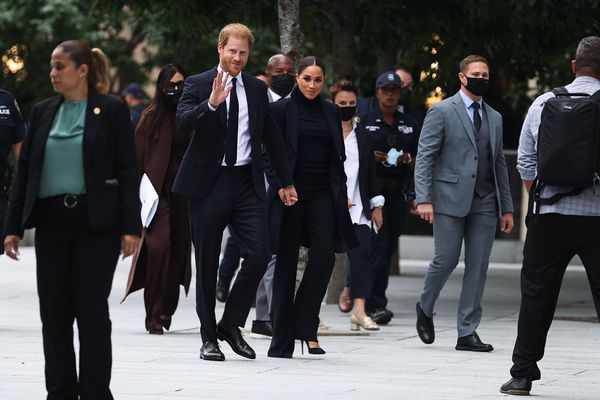 Meghan and Harry pictured in New York.  & Nbsp;