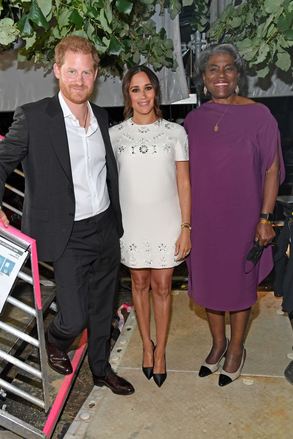 The Sussexes perform with Ambassador Linda Thomas-Greenfield at Global Citizen Live.