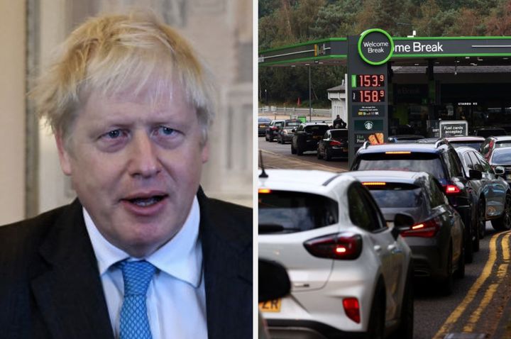 Prime minister Boris Johnson has been criticised for not addressing the fuel crisis