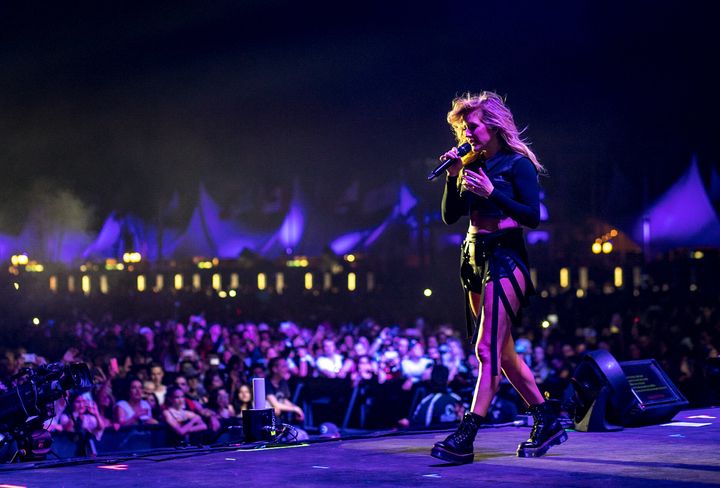 Ellie Goulding performs onstage during 2016's Coachella.